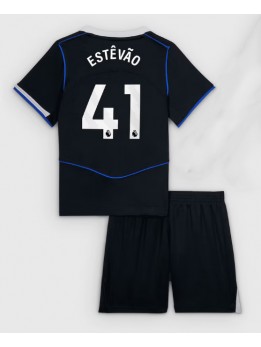 Chelsea Estevao Willian #41 Replika Tredje Kläder Barn 2025-26 Kortärmad (+ byxor)
